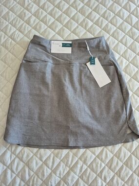 Lady Hagen Heather Gray Mini Skort - Gray